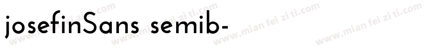 josefinSans semib字体转换